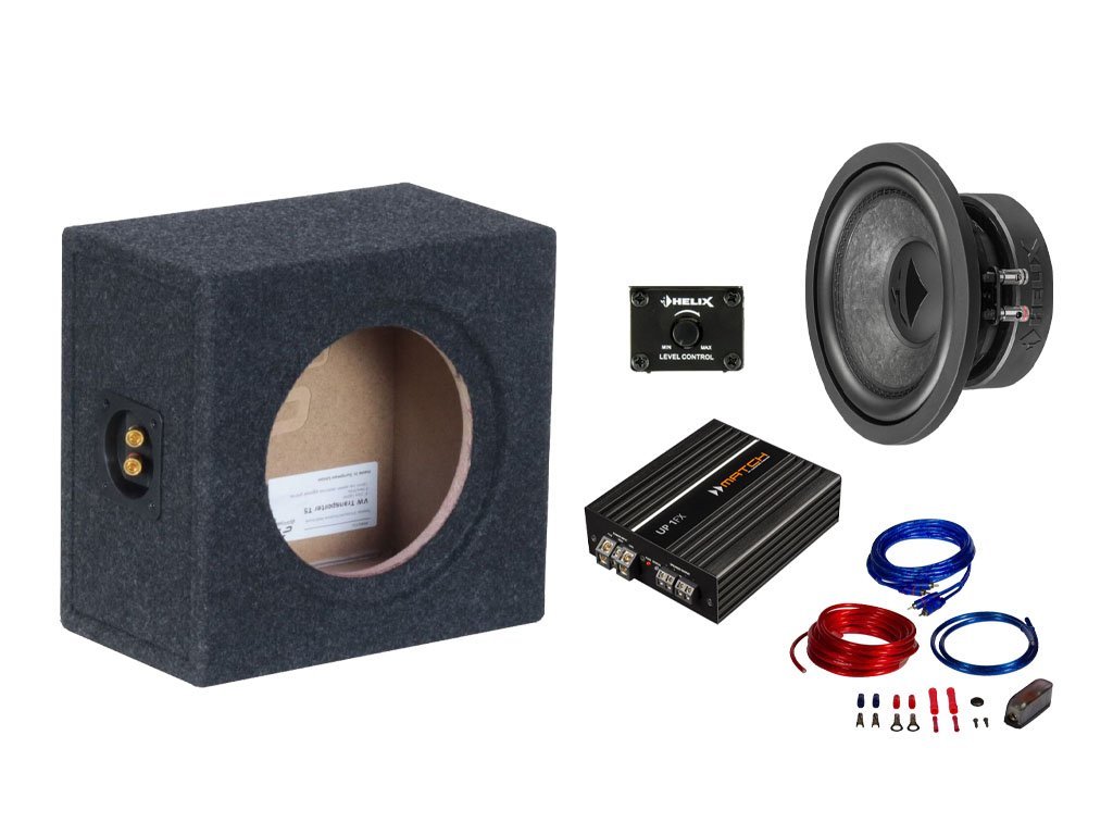 SET - subwoofer na míru Volkswagen T5 (2003-2015)- Helix8
